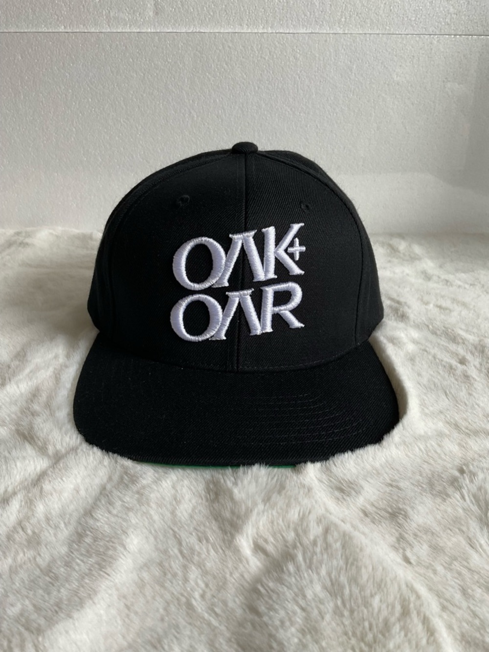 Black OAK + OAR Snapback Hat Adjustable Flat Brim
Cap Unisex Streetwea